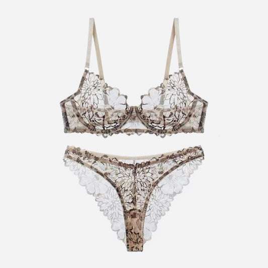 Leopard Elegance Lace Lingerie Set /007 | Women’s Leopard Print Lace Bra & Panty Set | Sexy Animal Print Lingerie | Romantic Lace Intimates for Her | Breathable Lace Bra & Panty Set | Valentine’s & Holiday Lingerie Gift | Luxury Lace Underwear Women | Elegant Leopard Lace Set for Special Occasions | Soft & Supportive Women’s Lingerie